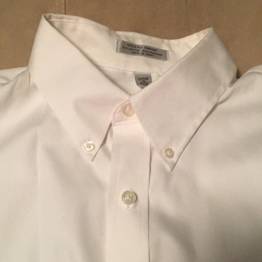 White button down